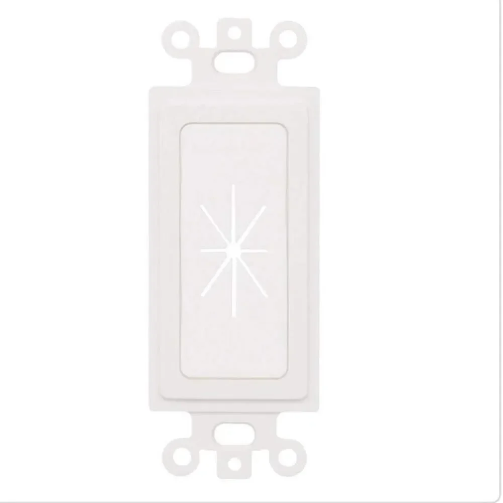 COMMERCIAL ELECTRIC 2 Port Wall Plate & Screws | White | 5002-WH | 595 177 | NEW